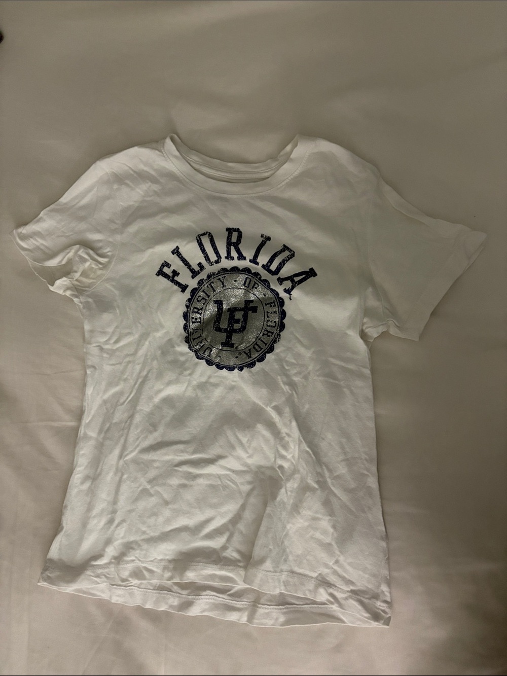 White Florida Graphic Kids Short Sleeve Tee